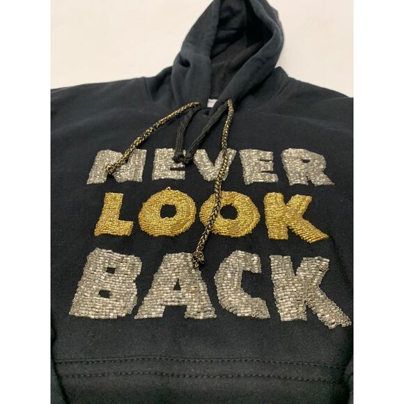 Bits And Pieces To Go Hoodie Pullover Gray M Women's A98 - Picture 2 of 7